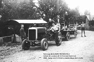 COLO JEUNE FRANCE 1956 camp volant a Prabert, montee du pas de la Coche